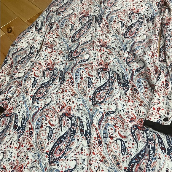 SPLASH Printed A-line Midi Dress with Long Sleeves - Picture 4 of 5